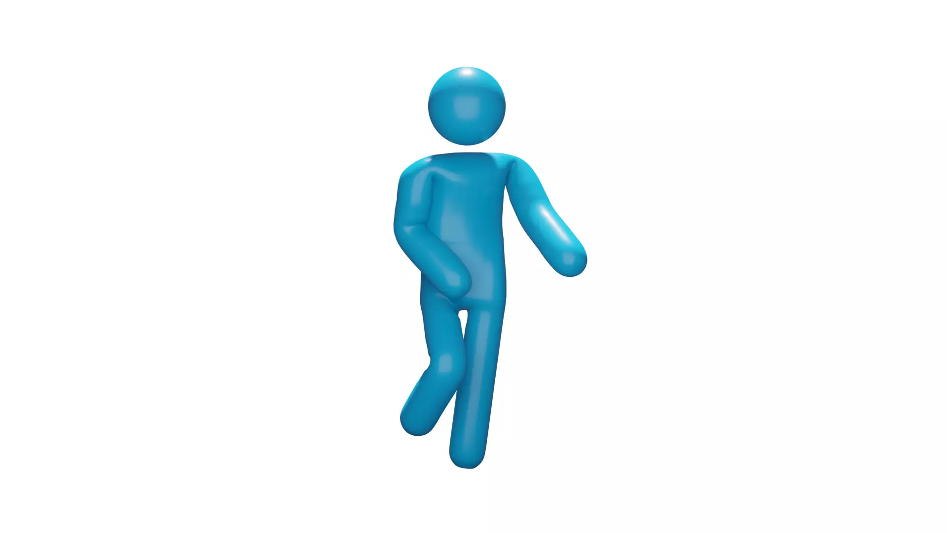 Simple Stick man Figure model 3D Low-poly 3D model