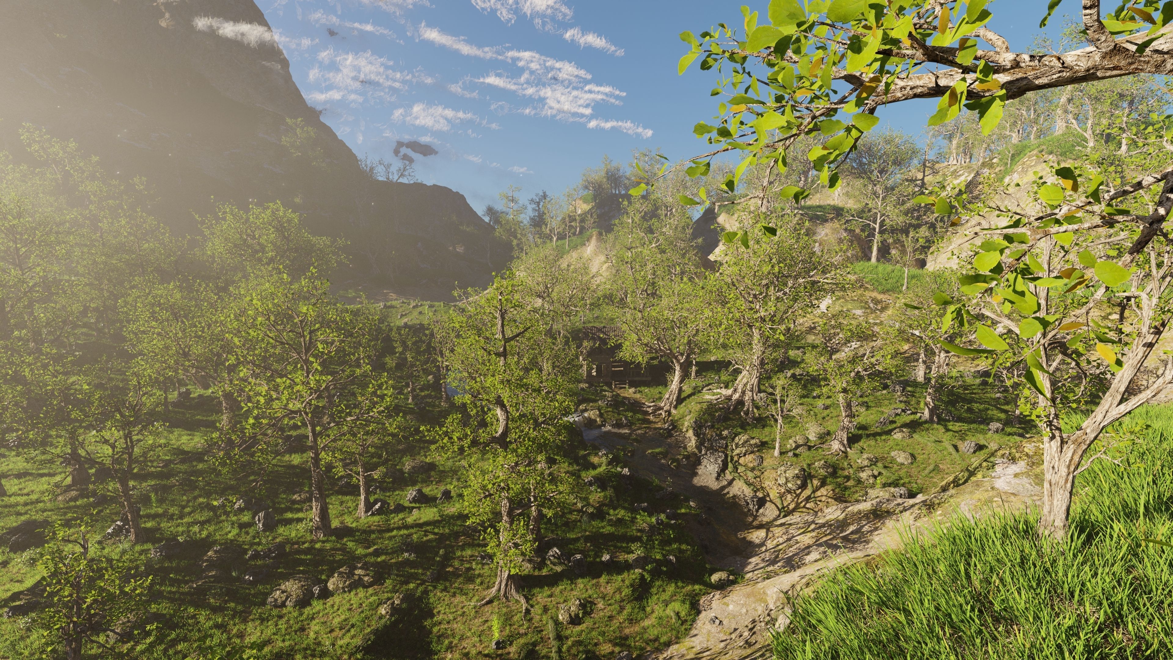 Cabin River Scene 3D model_8