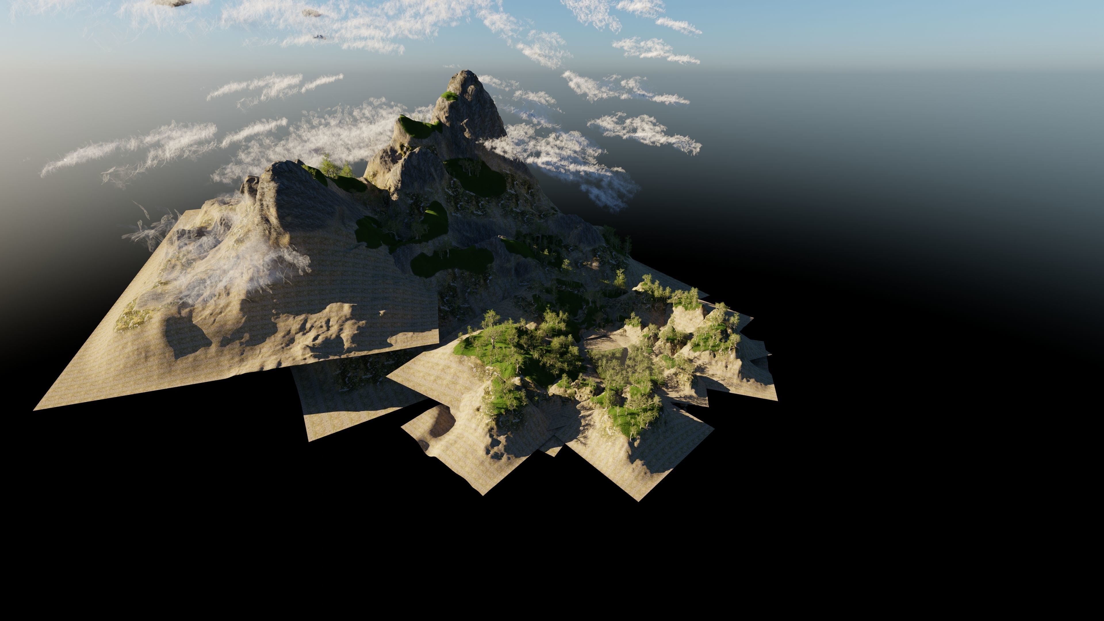 Cabin River Scene 3D model_11