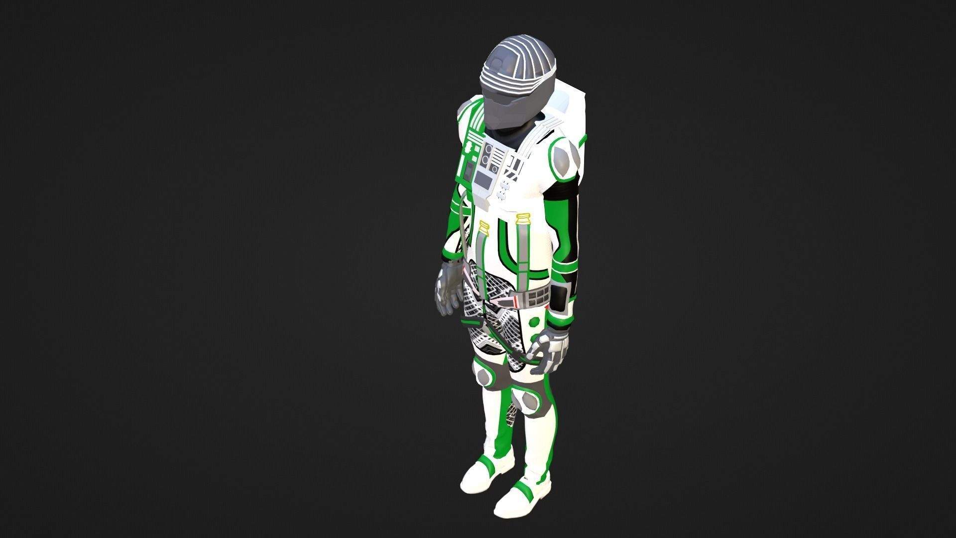 Robot Soldier - Assault Soldier Low-poly 3D model_3