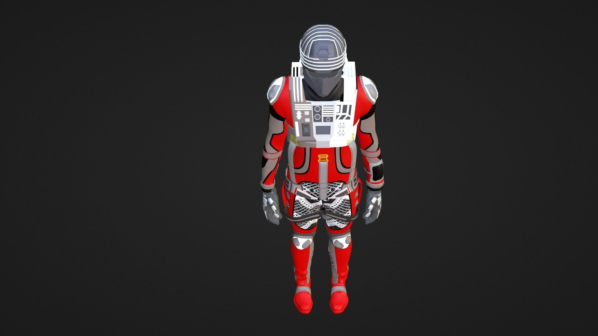Robot Soldier - Assault Soldier Low-poly 3D model_4