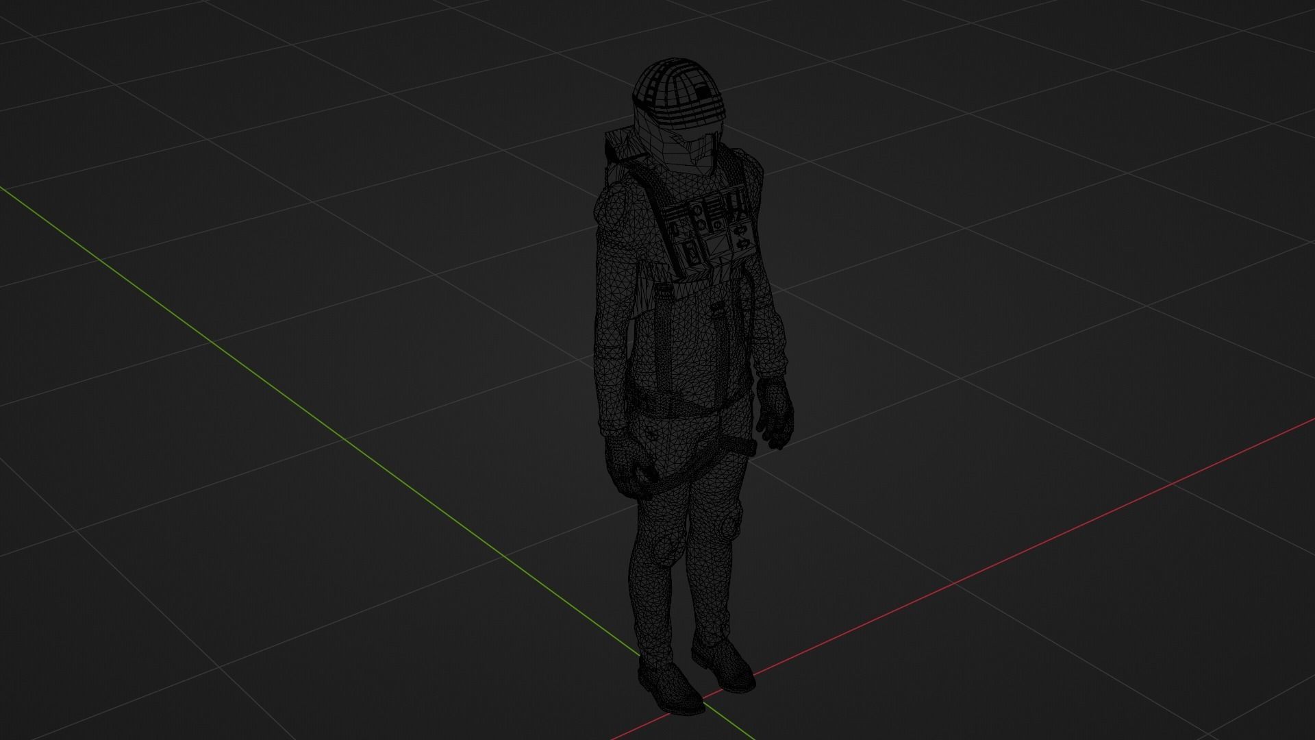 Robot Soldier - Assault Soldier Low-poly 3D model_6