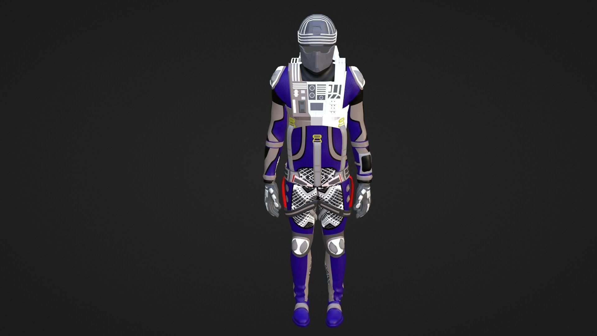 Robot Soldier - Assault Soldier Low-poly 3D model_2