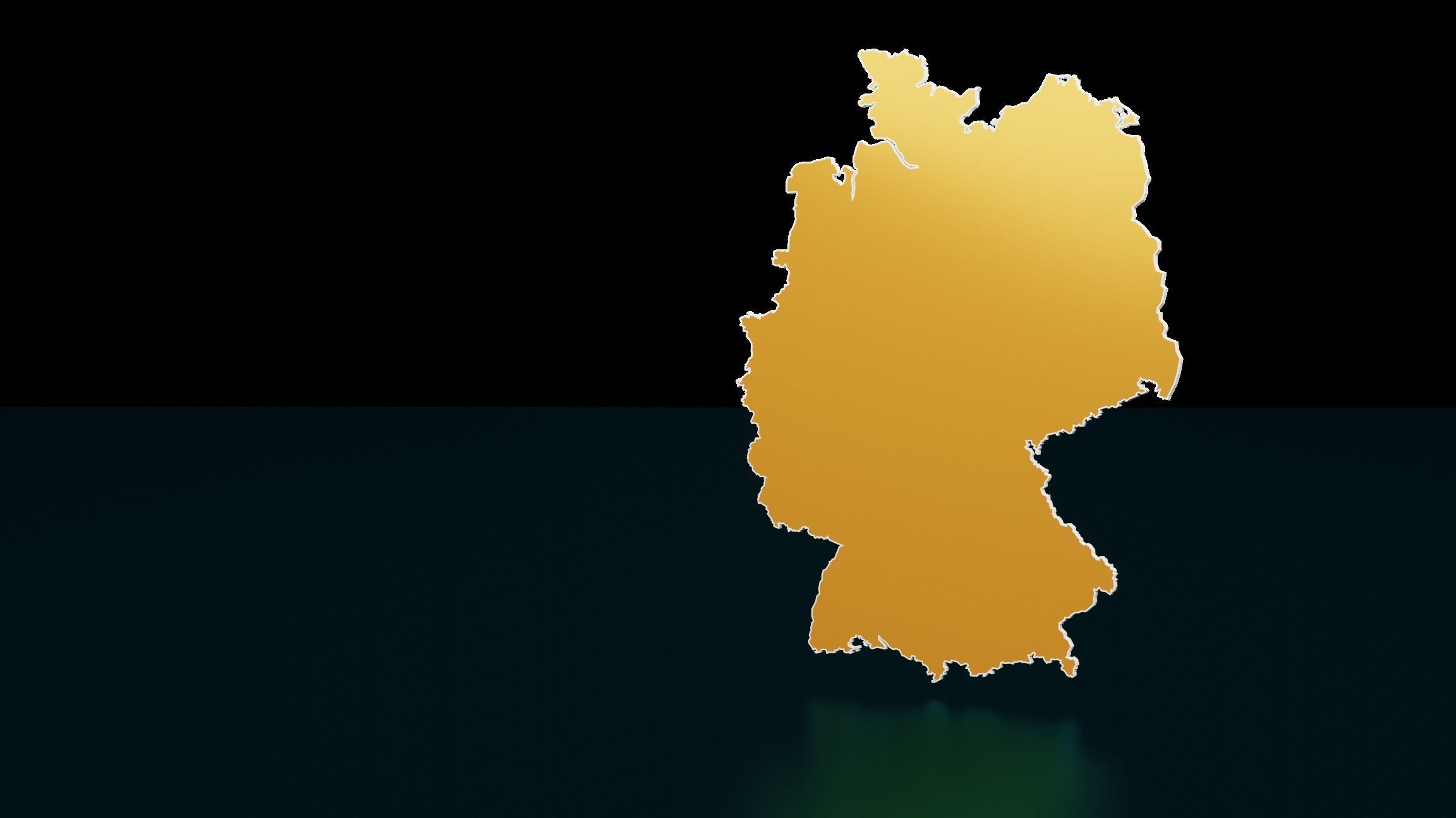 GERMANY POLITICAL MAP LAYOUT Low-poly 3D model_12