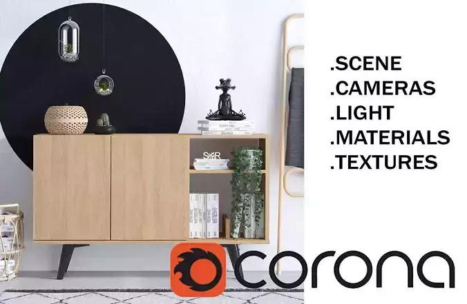 CORONA SCENE 30-Home Lifestyle 3D model