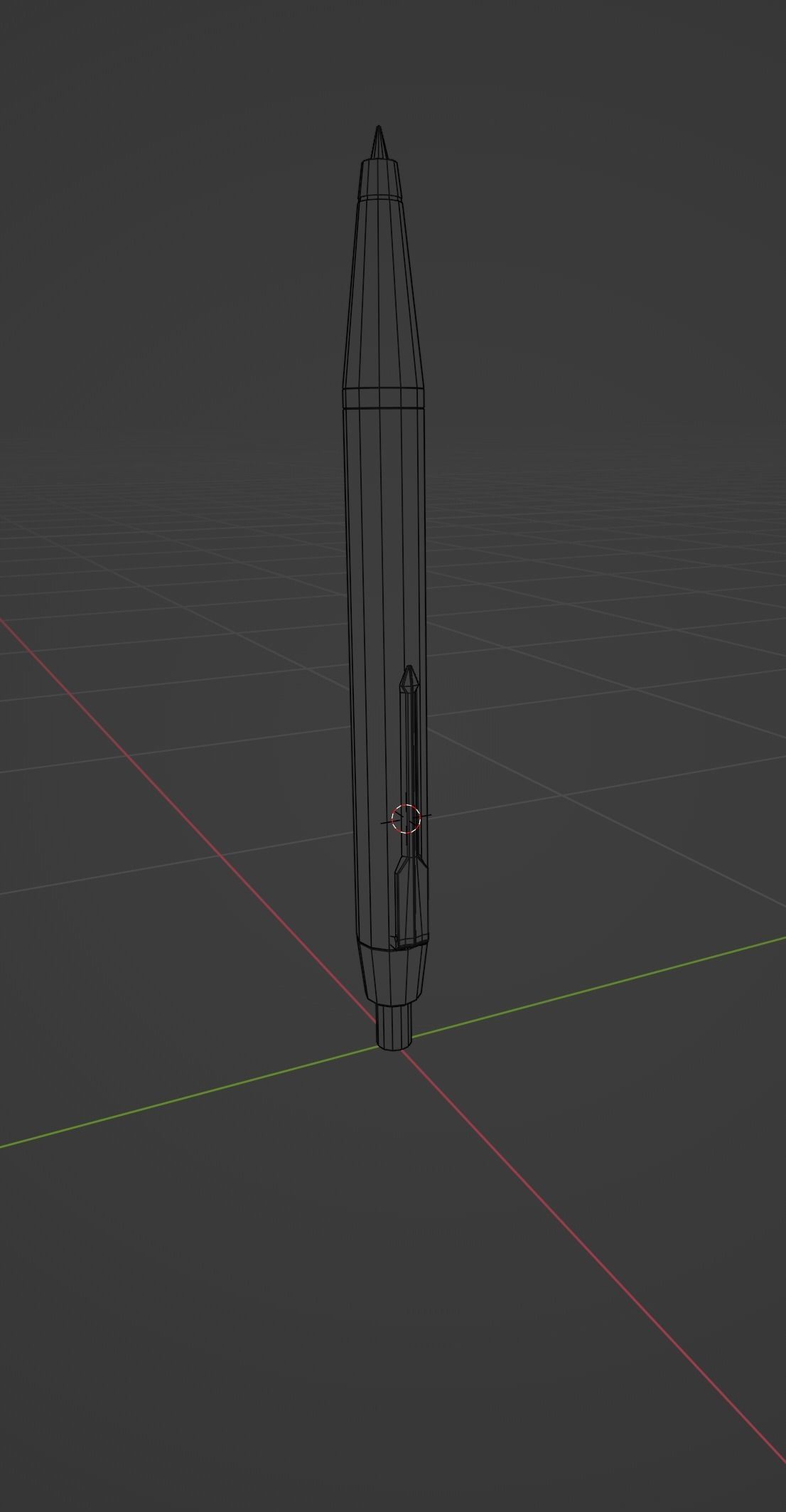 Pen model Free low-poly 3D model_2