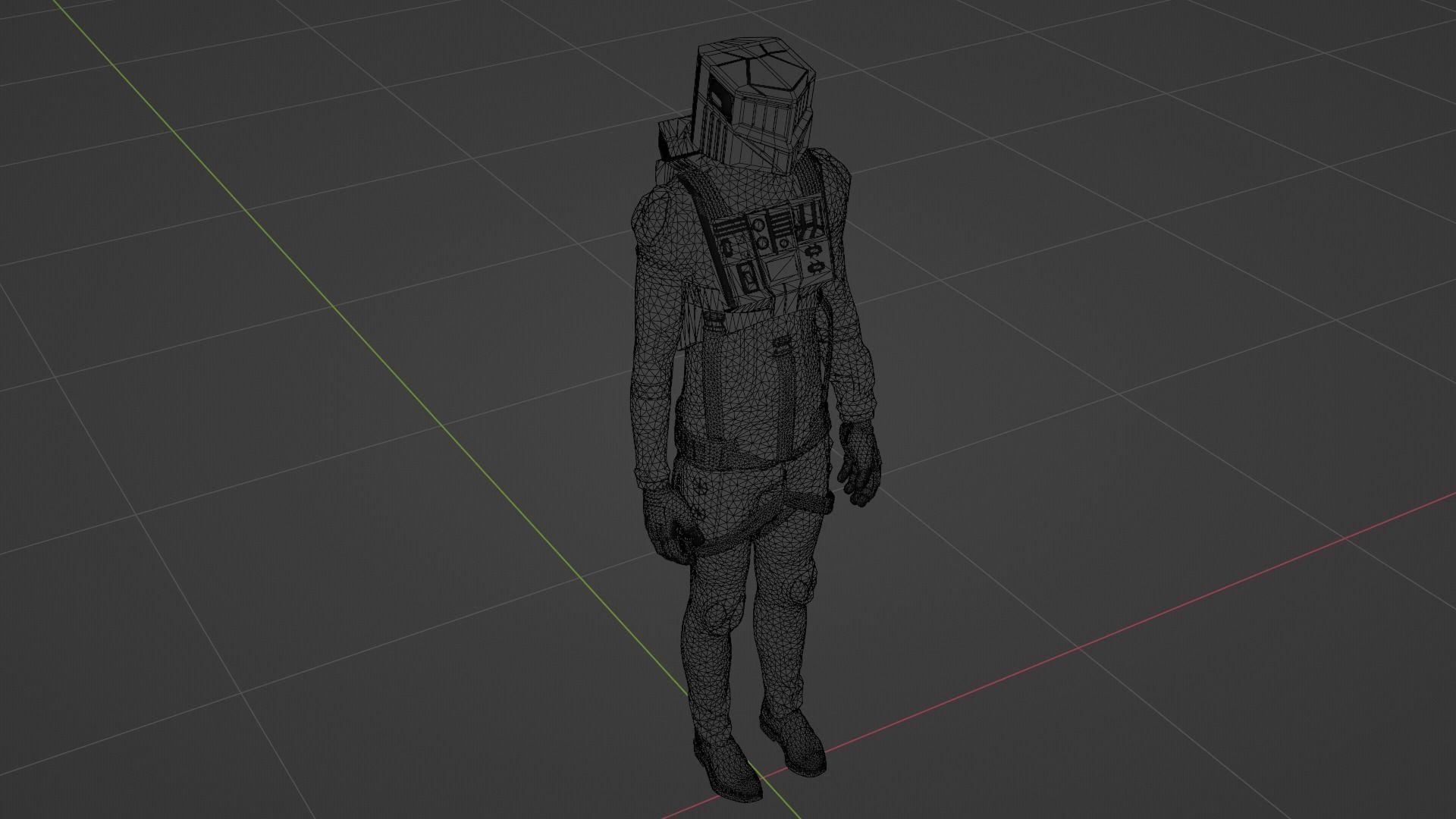 Robot Soldier - Assault Soldier Low-poly 3D model_6