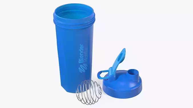 BlenderBottle Classic Bottle Disassembled Cyan