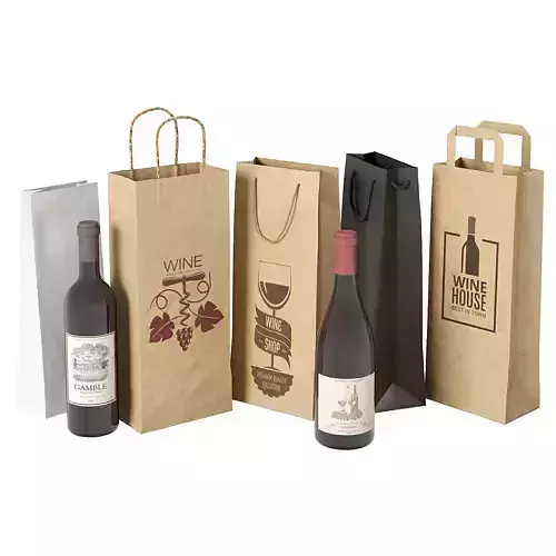 Paper bag 6 3D model