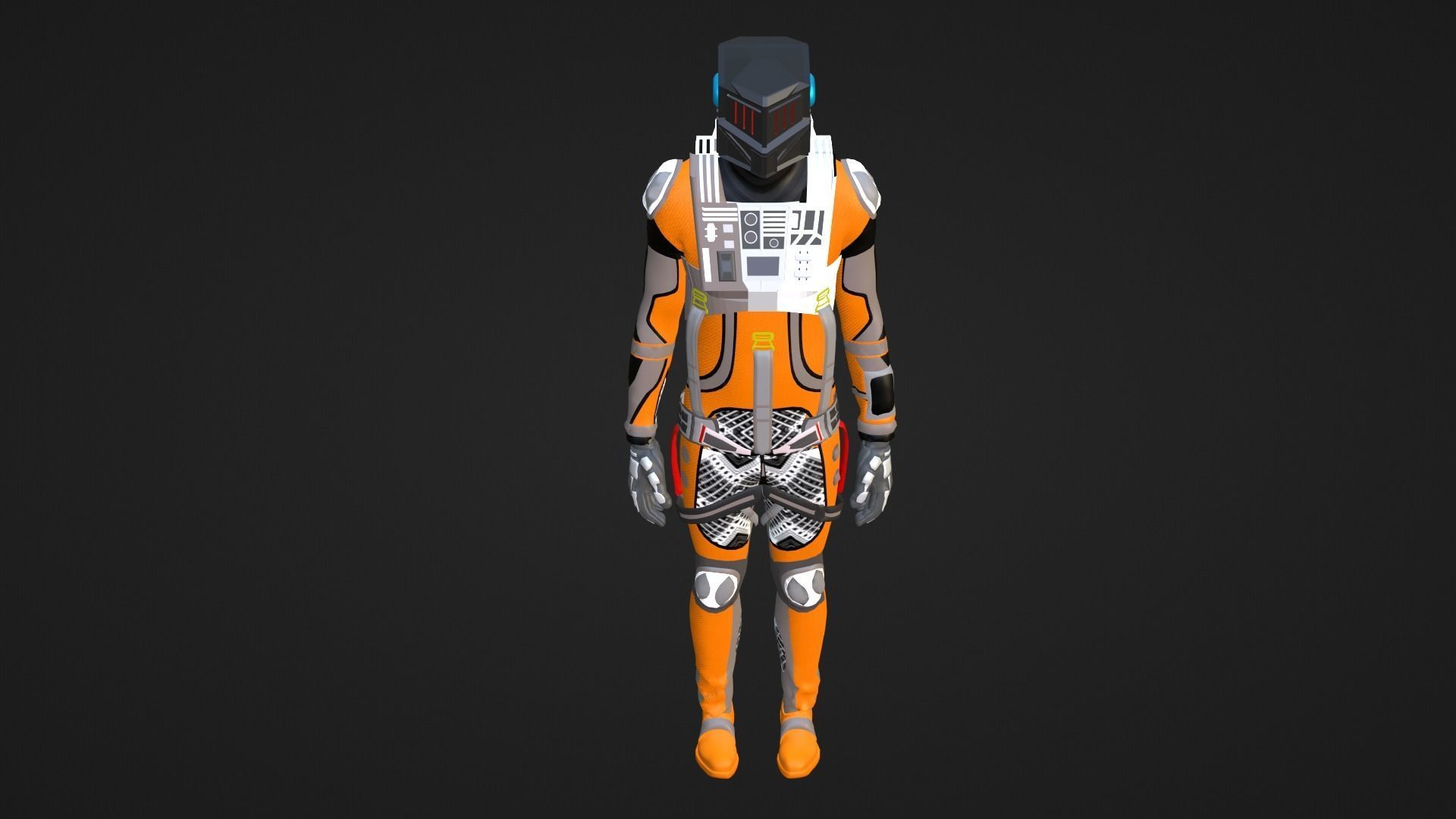 Robot Soldier - Assault Soldier Low-poly 3D model_4
