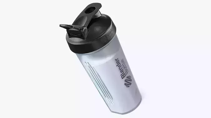 BlenderBottle Classic Bottle with Protein White 3D model