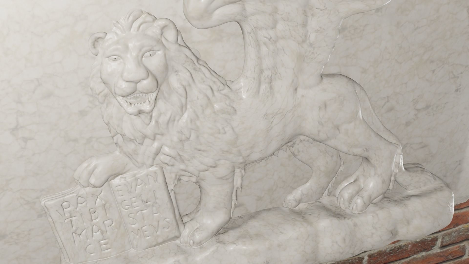 Lion of Saint Mark 3D Model  3D model_4