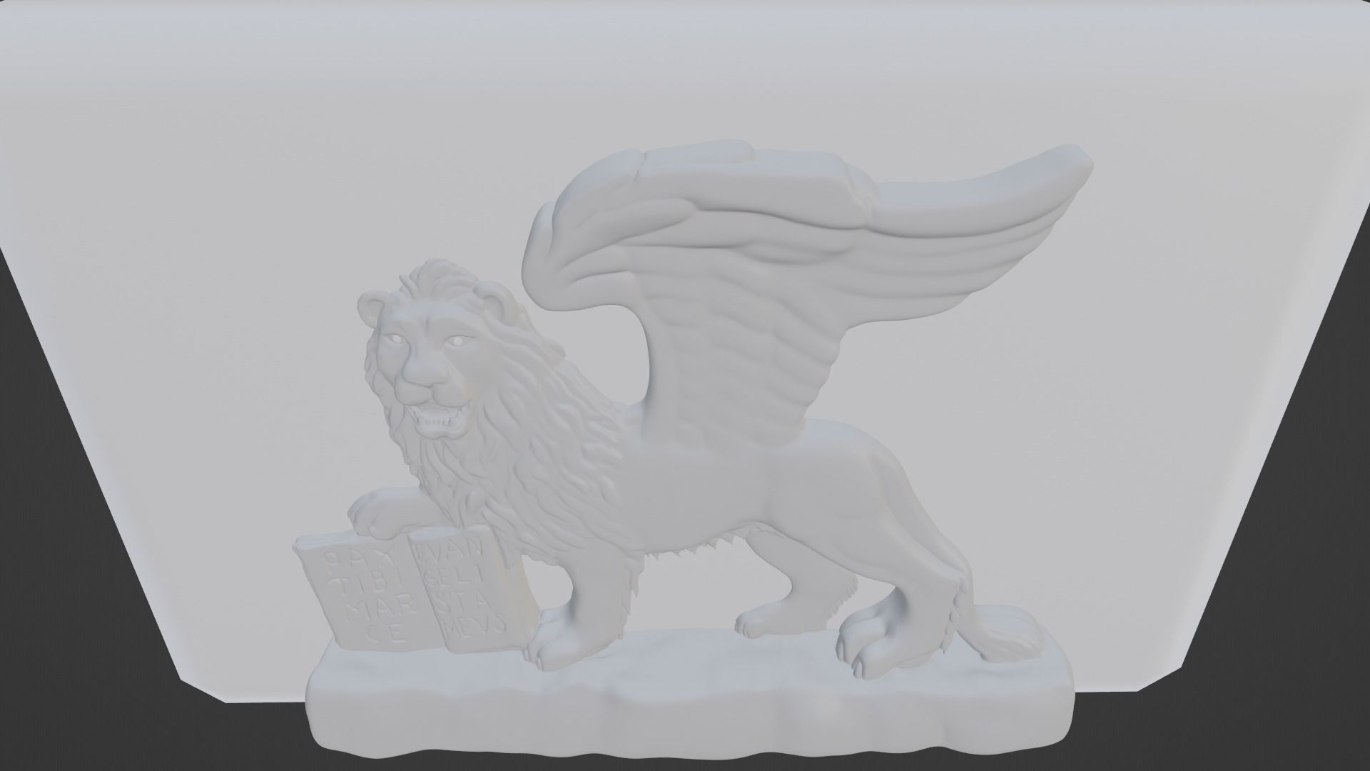 Lion of Saint Mark 3D Model  3D model_6