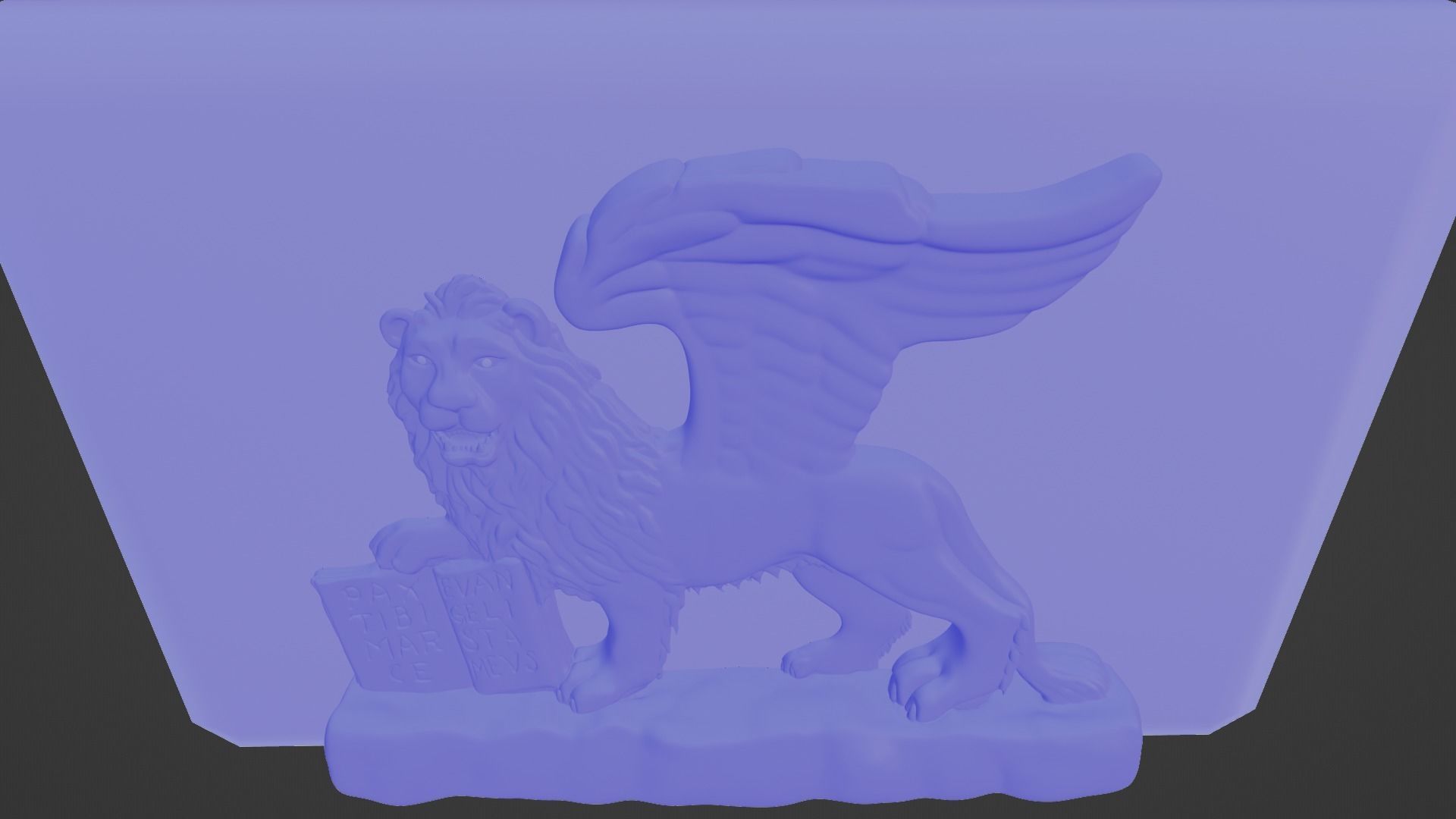 Lion of Saint Mark 3D Model  3D model_7