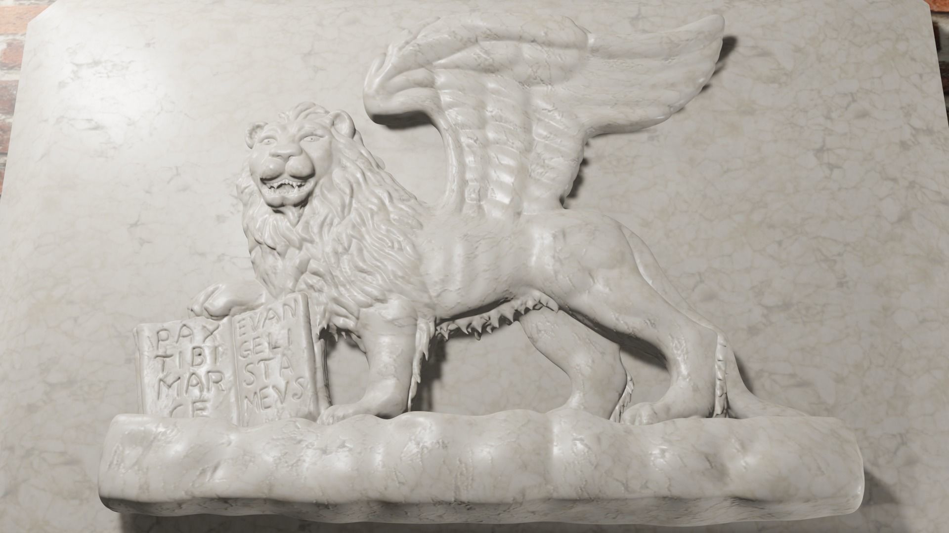 Lion of Saint Mark 3D Model  3D model_5