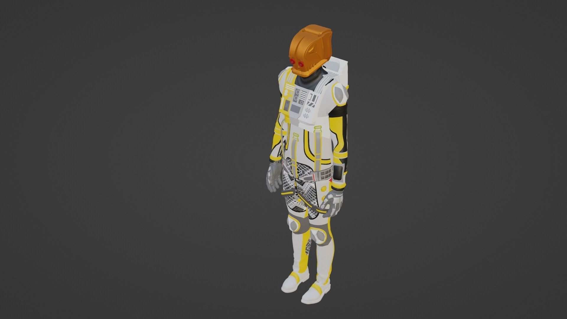 Robot Soldier - Assault Soldier Low-poly 3D model_3