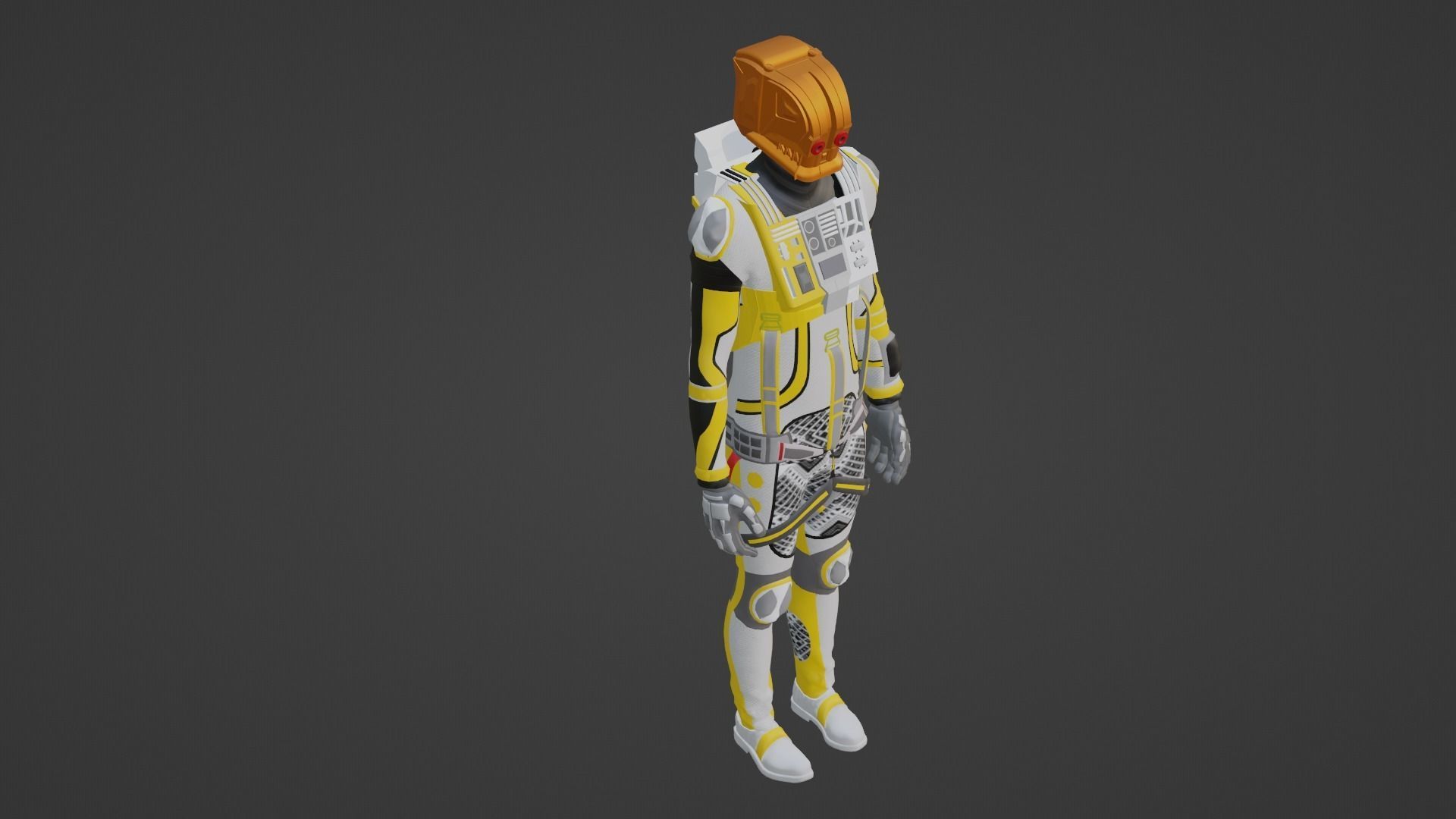Robot Soldier - Assault Soldier Low-poly 3D model_1