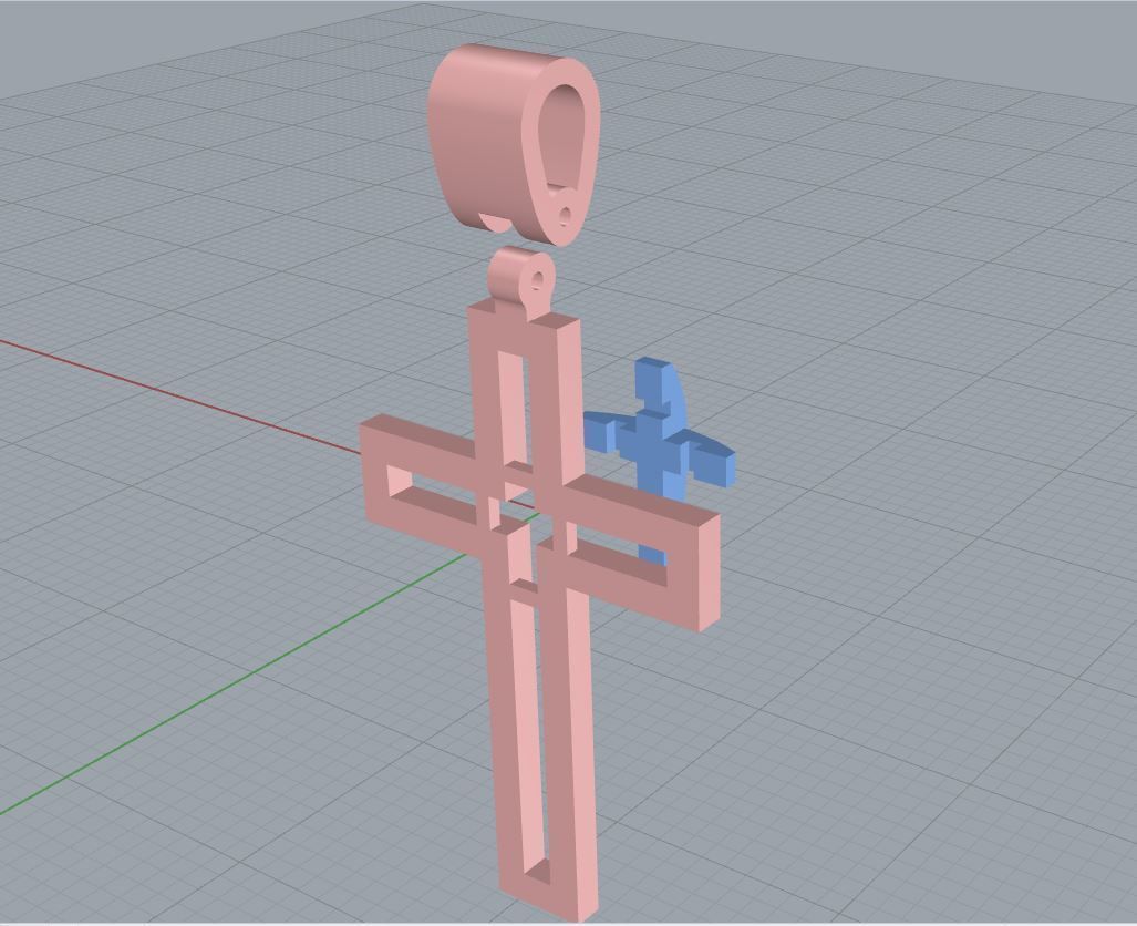 Fashion enamel cross 3D print model STL formats 3D print model_11