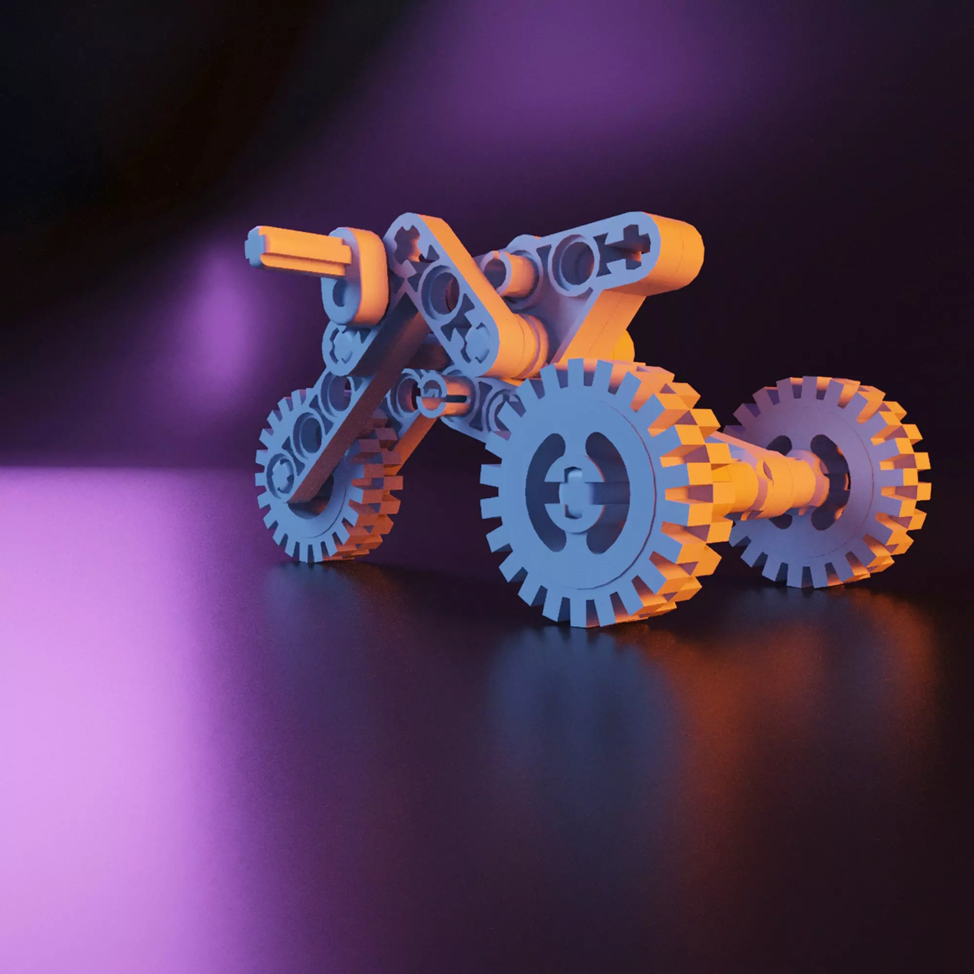 Lego tricycle stl Free 3D print model