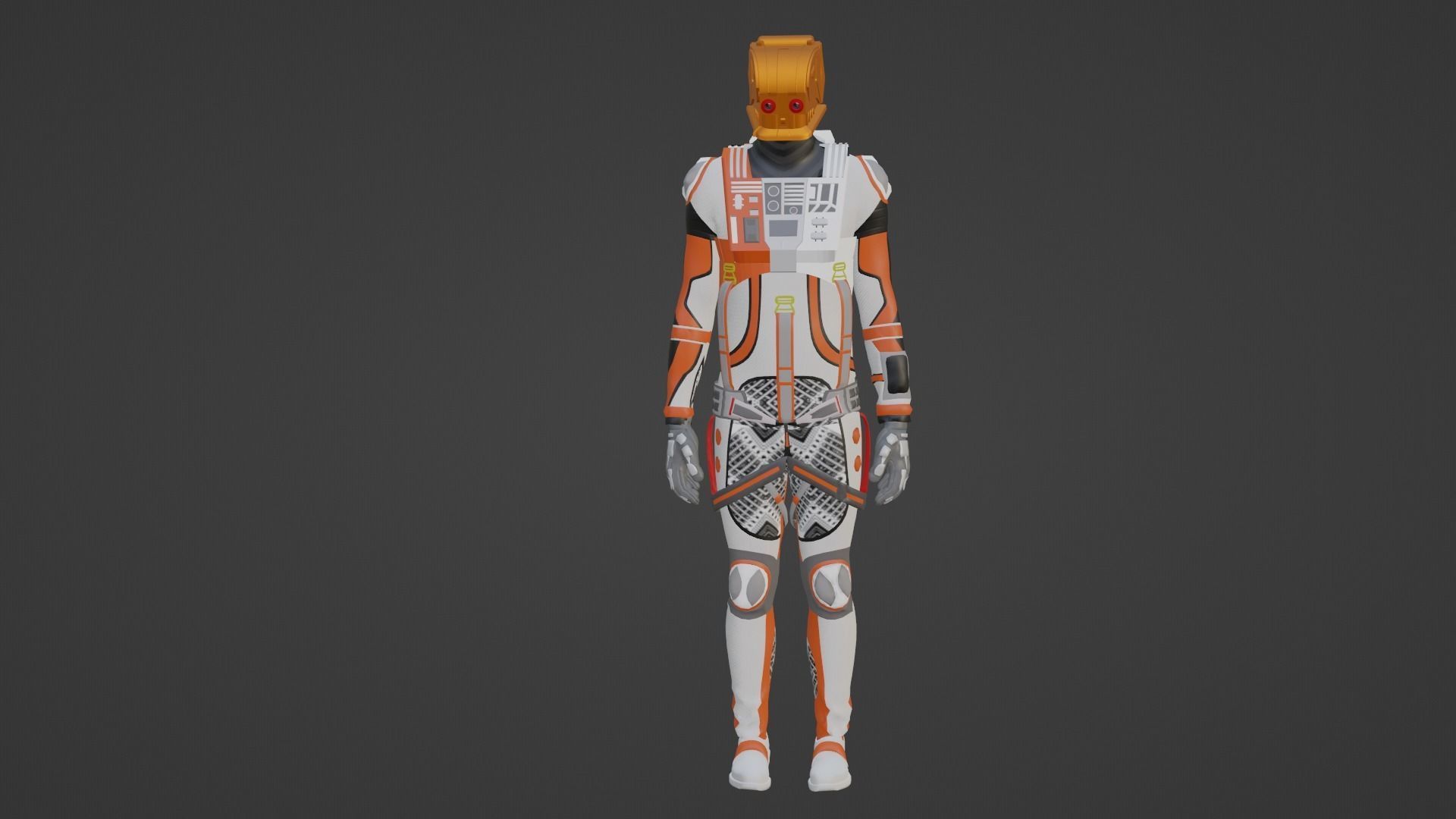 Robot Soldier - Assault Soldier Low-poly 3D model_4