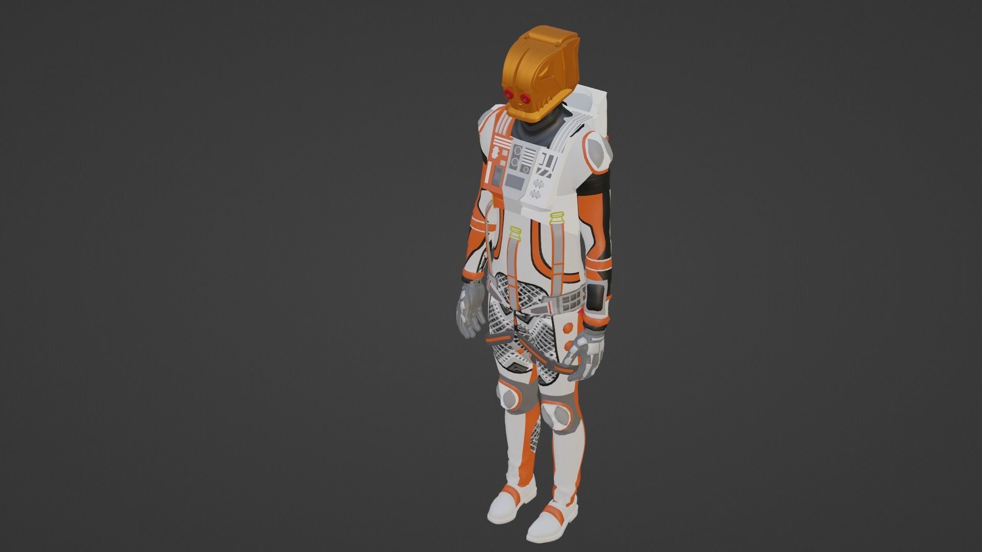 Robot Soldier - Assault Soldier Low-poly 3D model_3