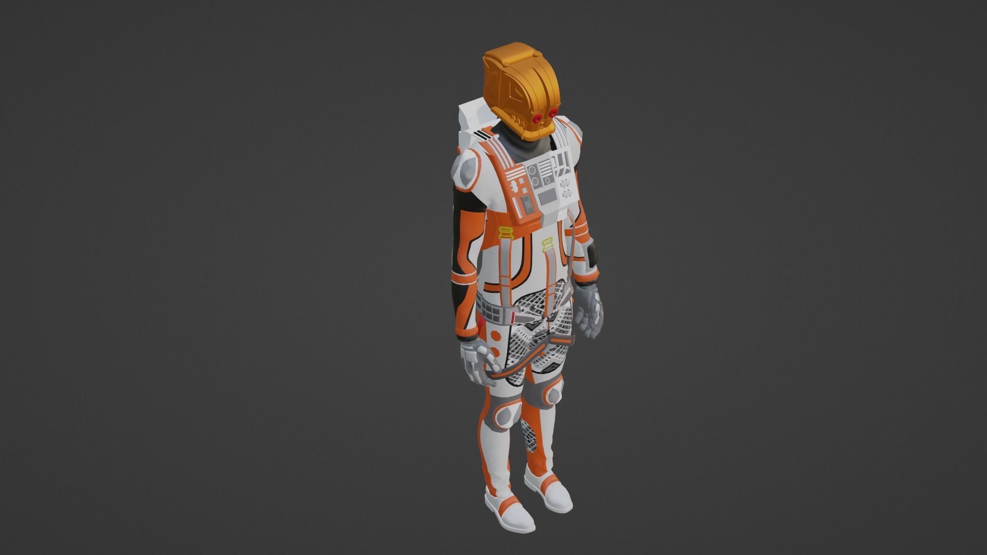Robot Soldier - Assault Soldier Low-poly 3D model_1