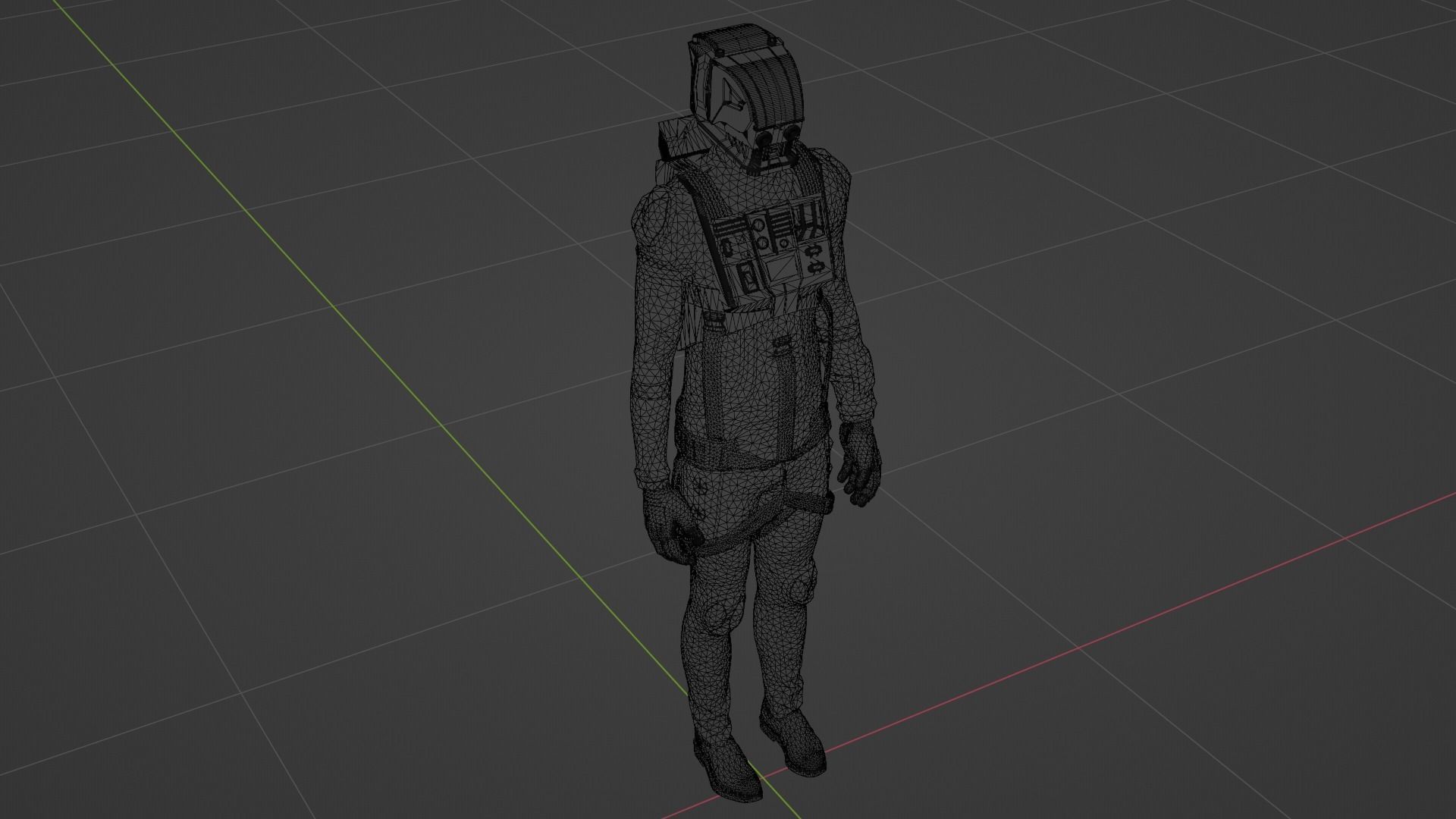 Robot Soldier - Assault Soldier Low-poly 3D model_6