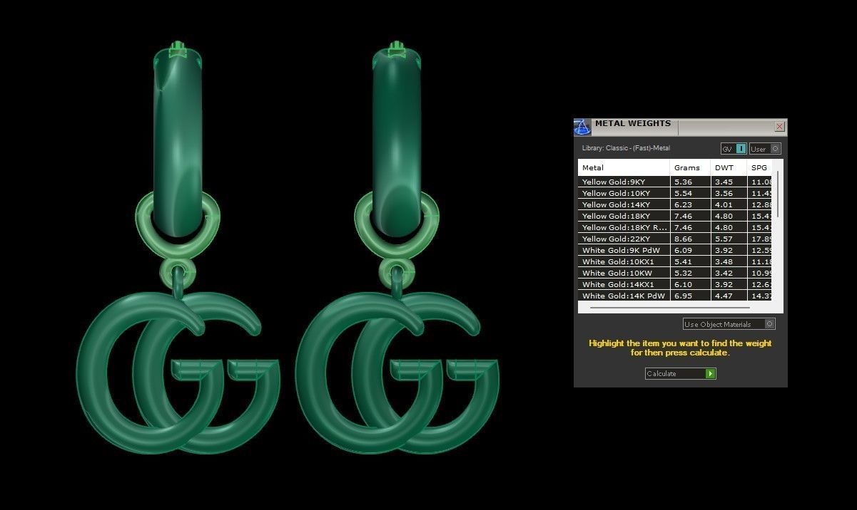 Earrings 14 3D print model_11