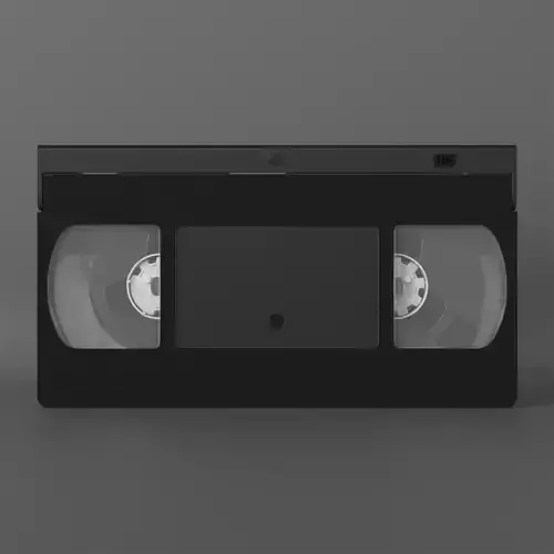Videocassette VHS magnetic tape 3D model