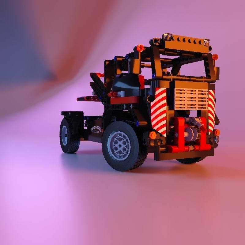 Lego tow truck stl 3D print model_11