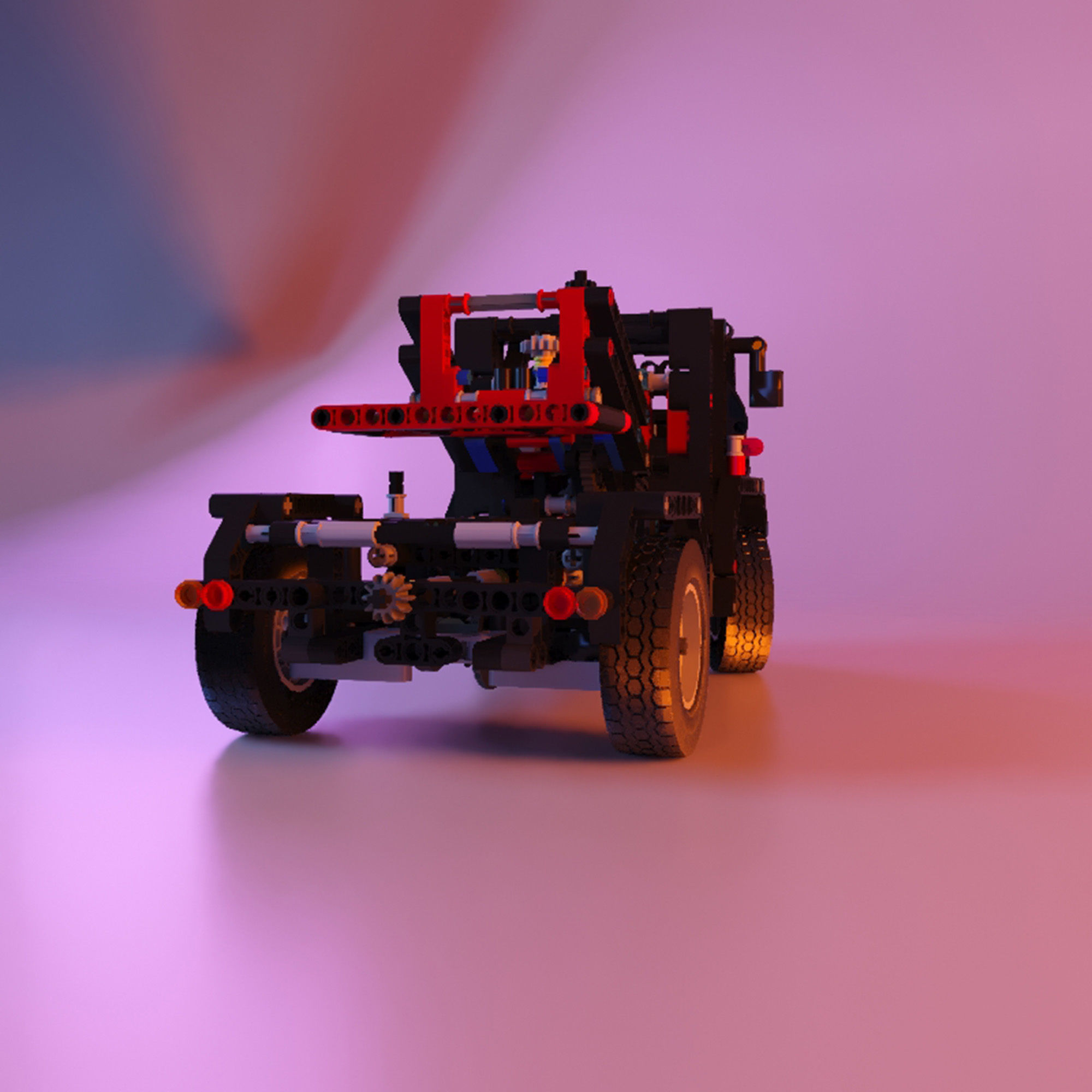 Lego tow truck stl 3D print model_18
