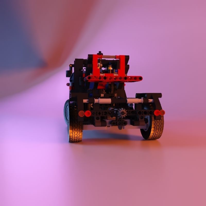 Lego tow truck stl 3D print model_20