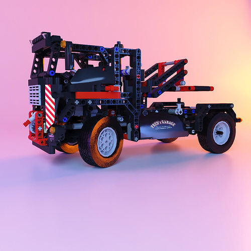 Lego tow truck stl 3D print model