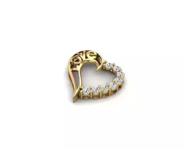 Love pendant  3D print model