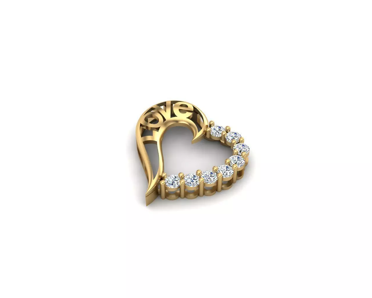 Love pendant 3D print model