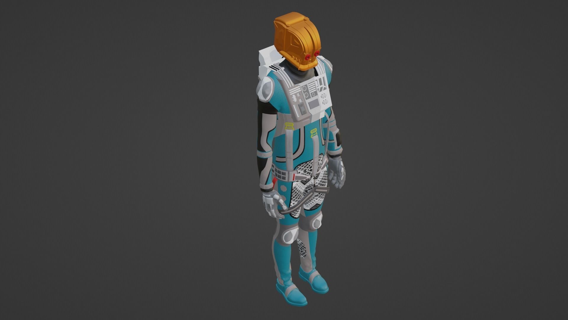 Robot Soldier - Assault Soldier Low-poly 3D model_1
