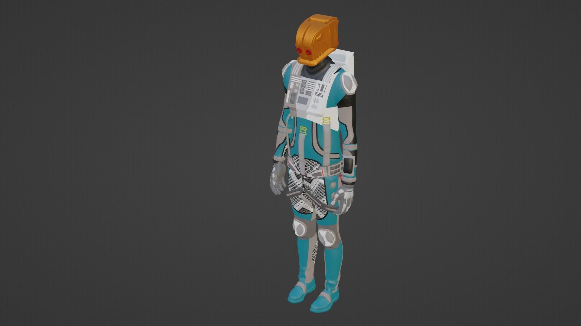 Robot Soldier - Assault Soldier Low-poly 3D model_3