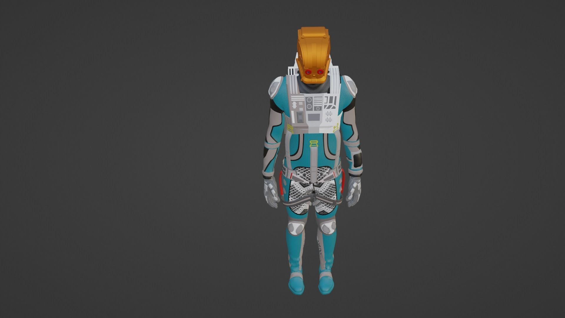 Robot Soldier - Assault Soldier Low-poly 3D model_4