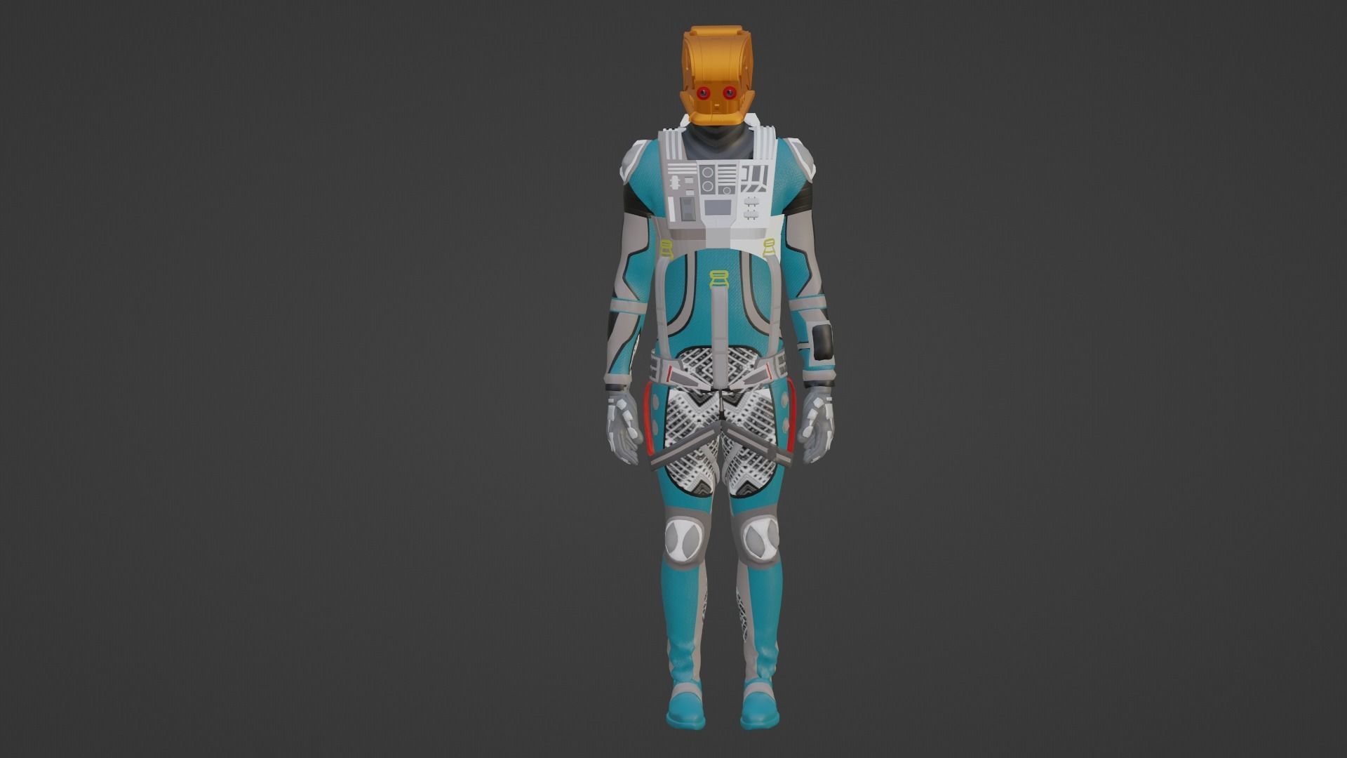 Robot Soldier - Assault Soldier Low-poly 3D model_2
