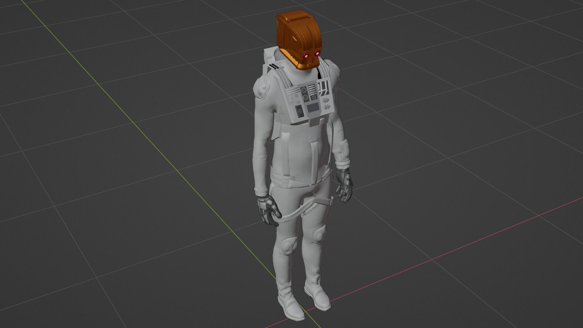 Robot Soldier - Assault Soldier Low-poly 3D model_5