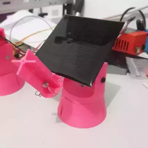 Dual Axis Solar Tracker project 3D print model