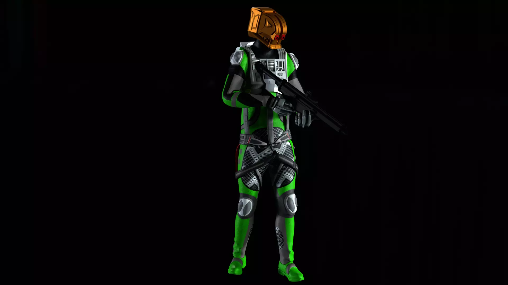 Robot Soldier - Assault Soldier Low-poly 3D model