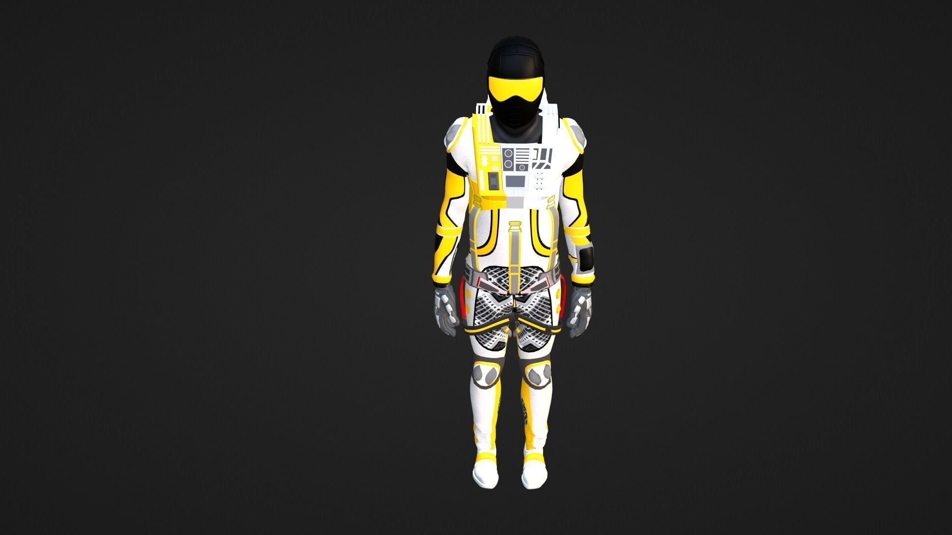 Robot Soldier - Assault Soldier Low-poly 3D model_4