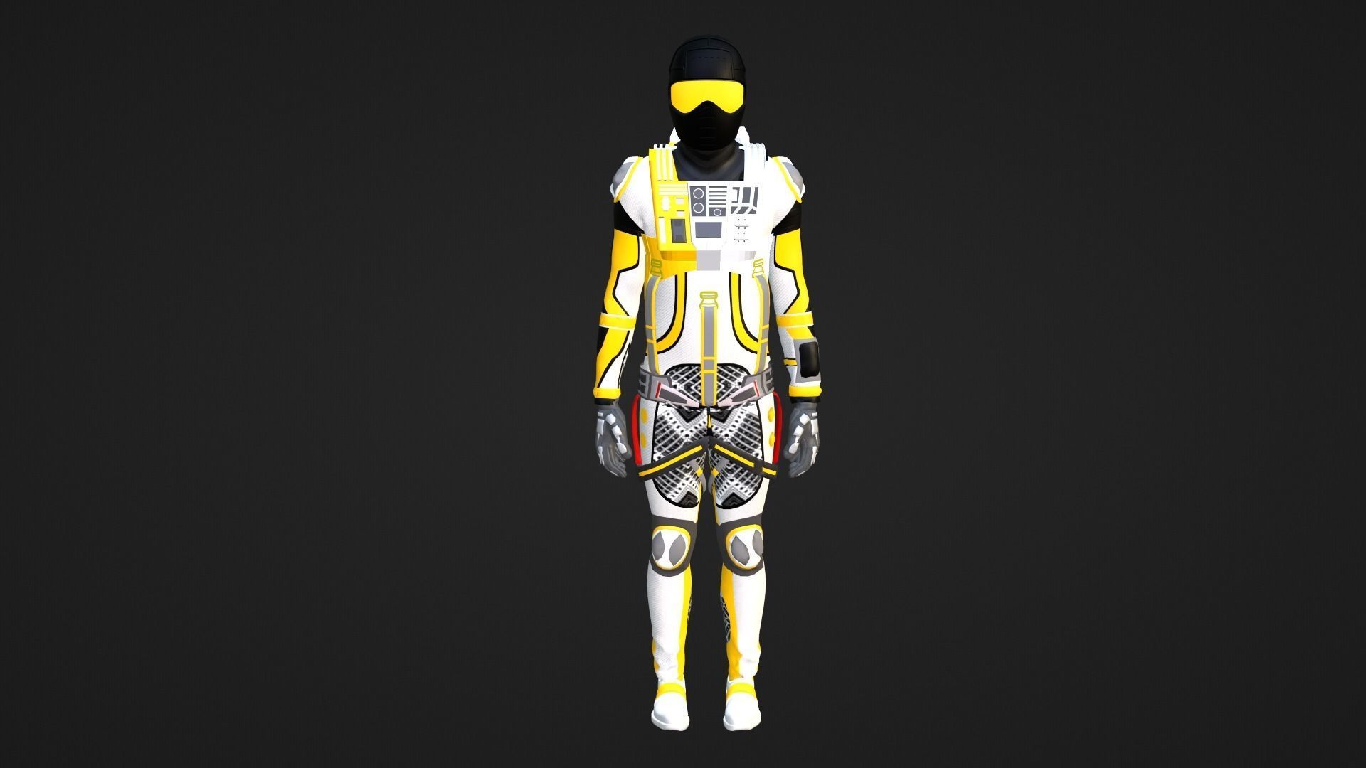 Robot Soldier - Assault Soldier Low-poly 3D model_2