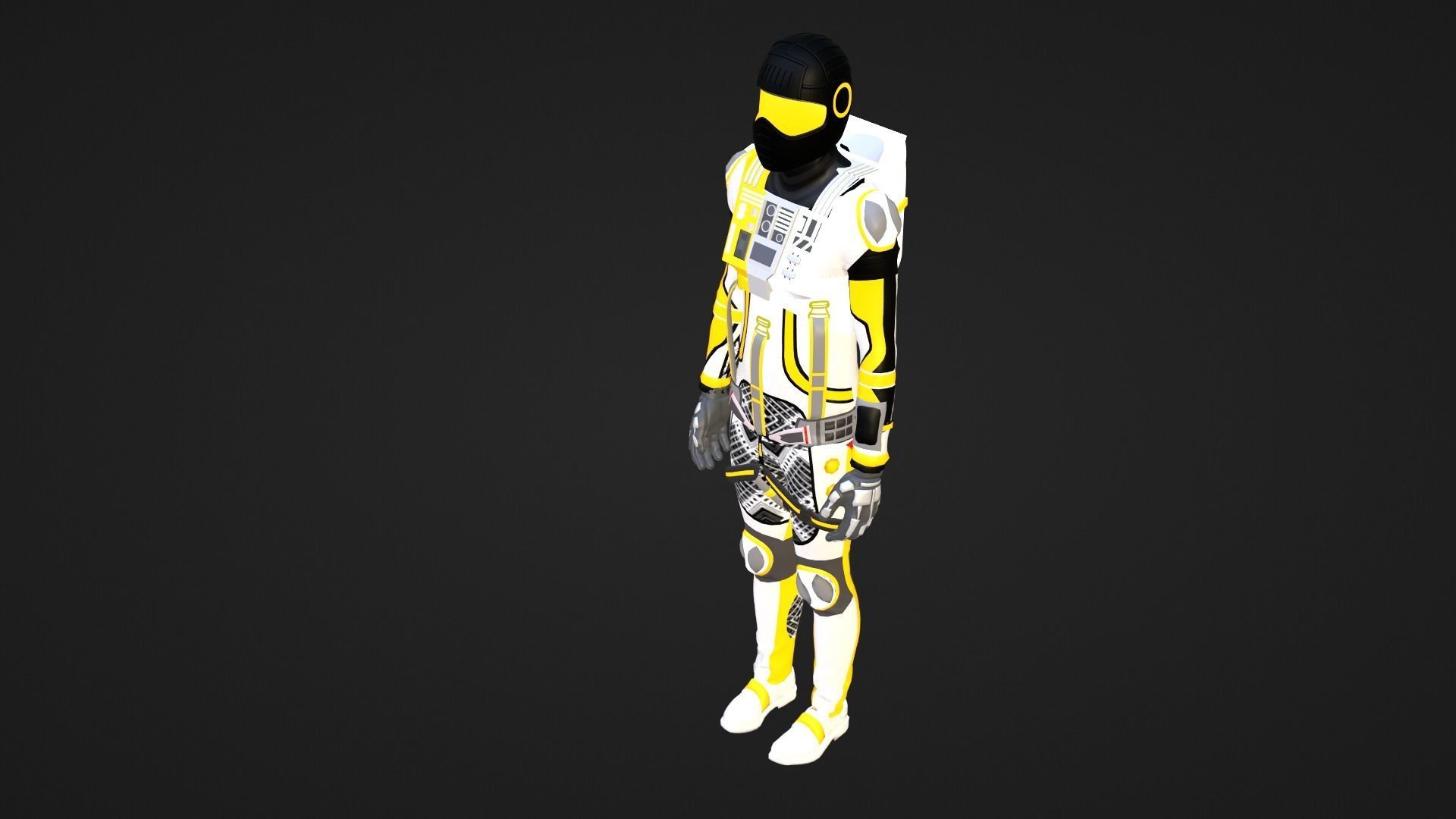 Robot Soldier - Assault Soldier Low-poly 3D model_3