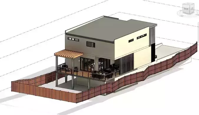 Revit Architectural Residential 3D Model 3D print model