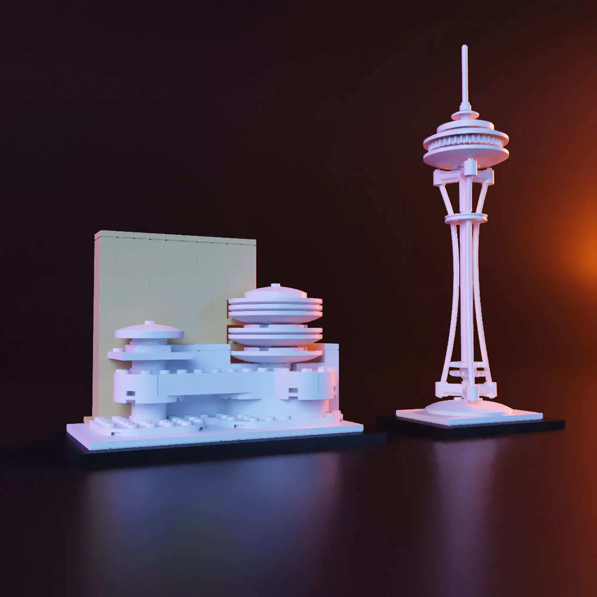 Lego Guggenheim stl 3D print model