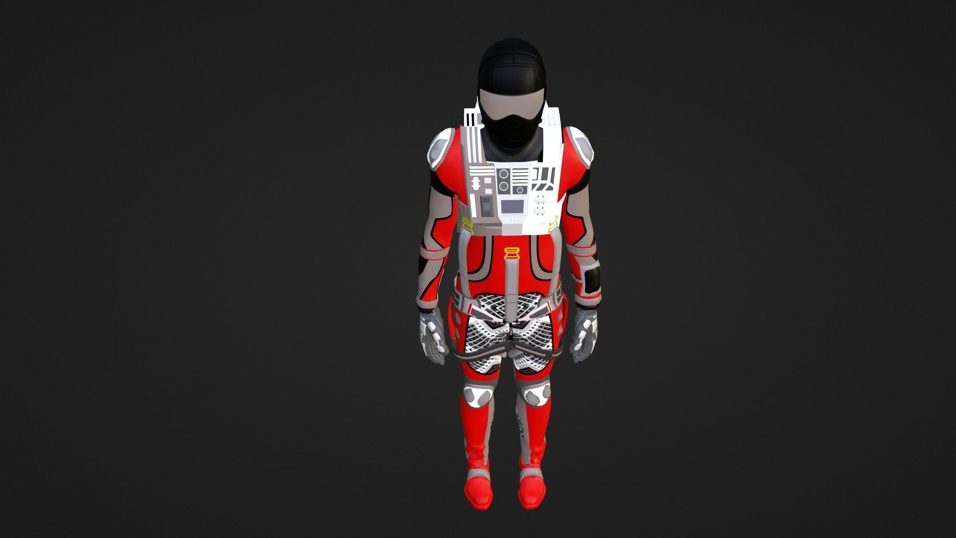 Robot Soldier - Assault Soldier Low-poly 3D model_4