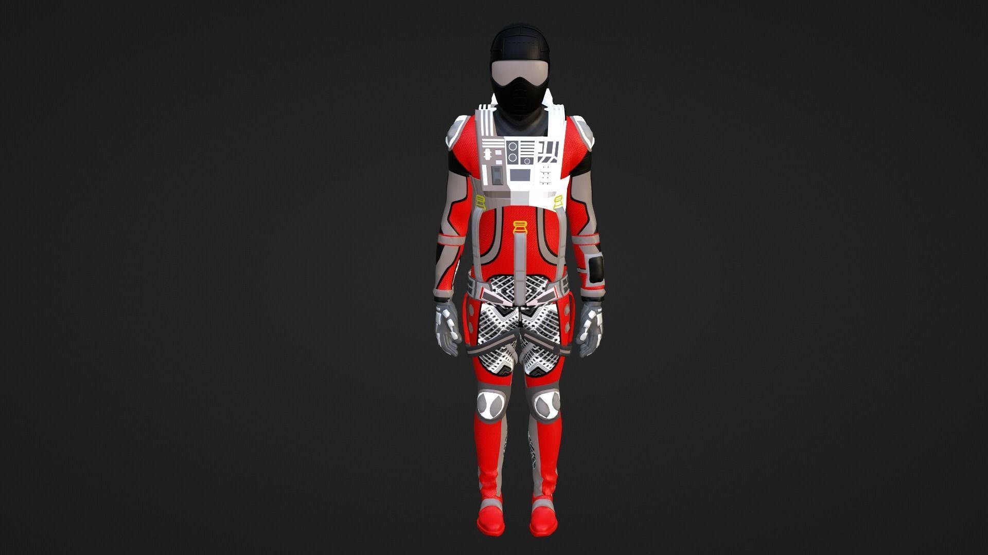 Robot Soldier - Assault Soldier Low-poly 3D model_2