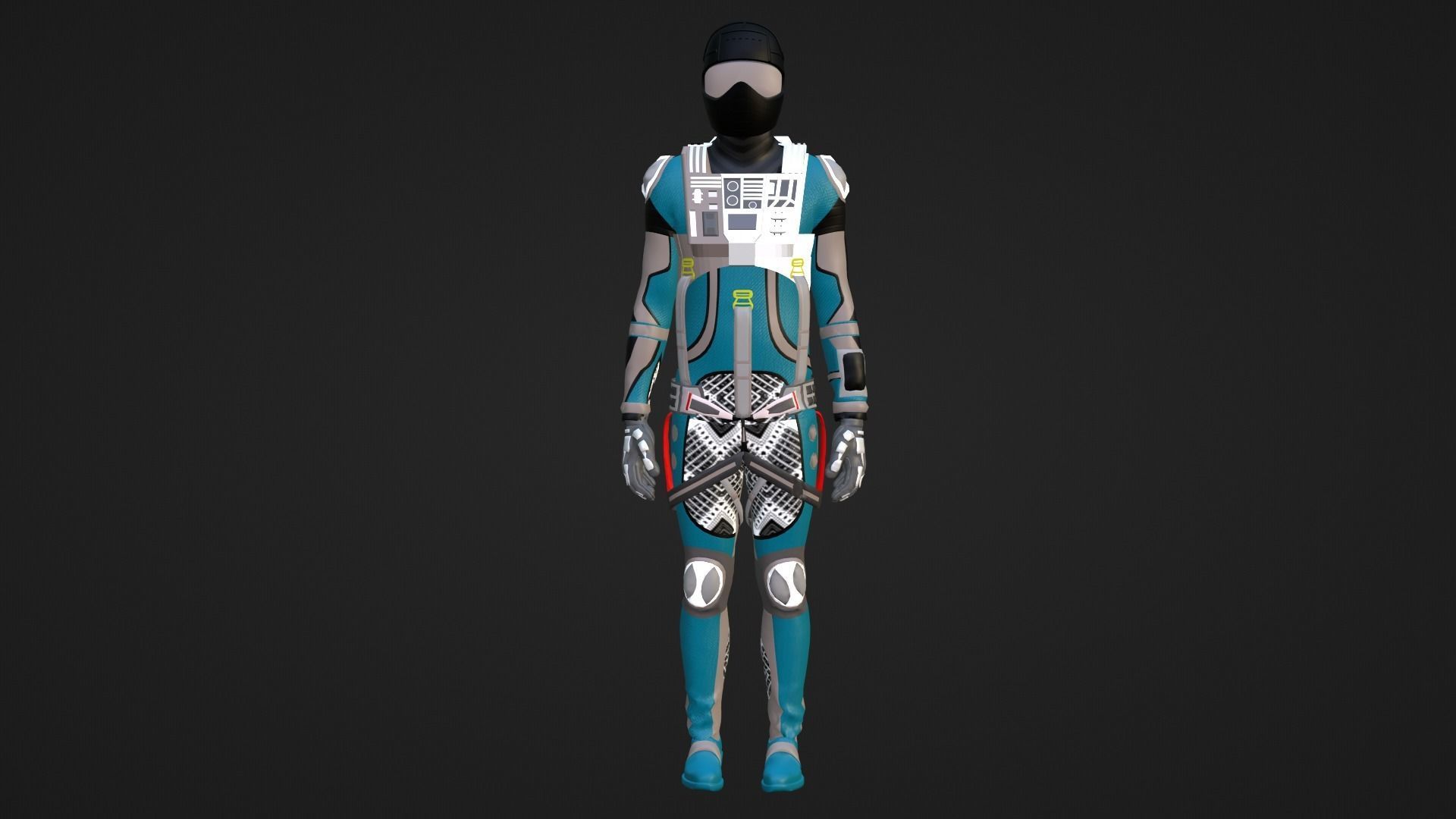 Robot Soldier - Assault Soldier Low-poly 3D model_4